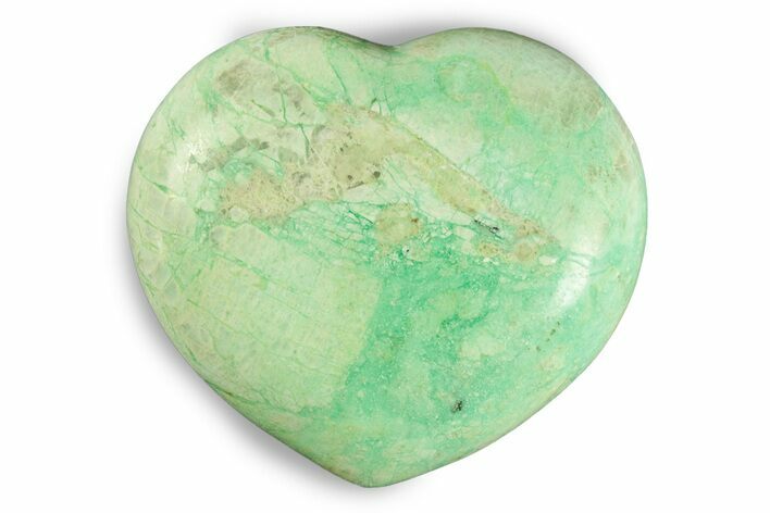 Polished Garnierite Heart - Madagascar #246719